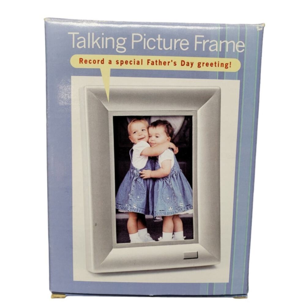 JCPenny's Talking Picture Vintage 3 1/2 x 5 Photo Frame Record Special Greetings